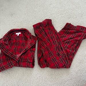 Secret Treasures Red Plaid Sleepwear